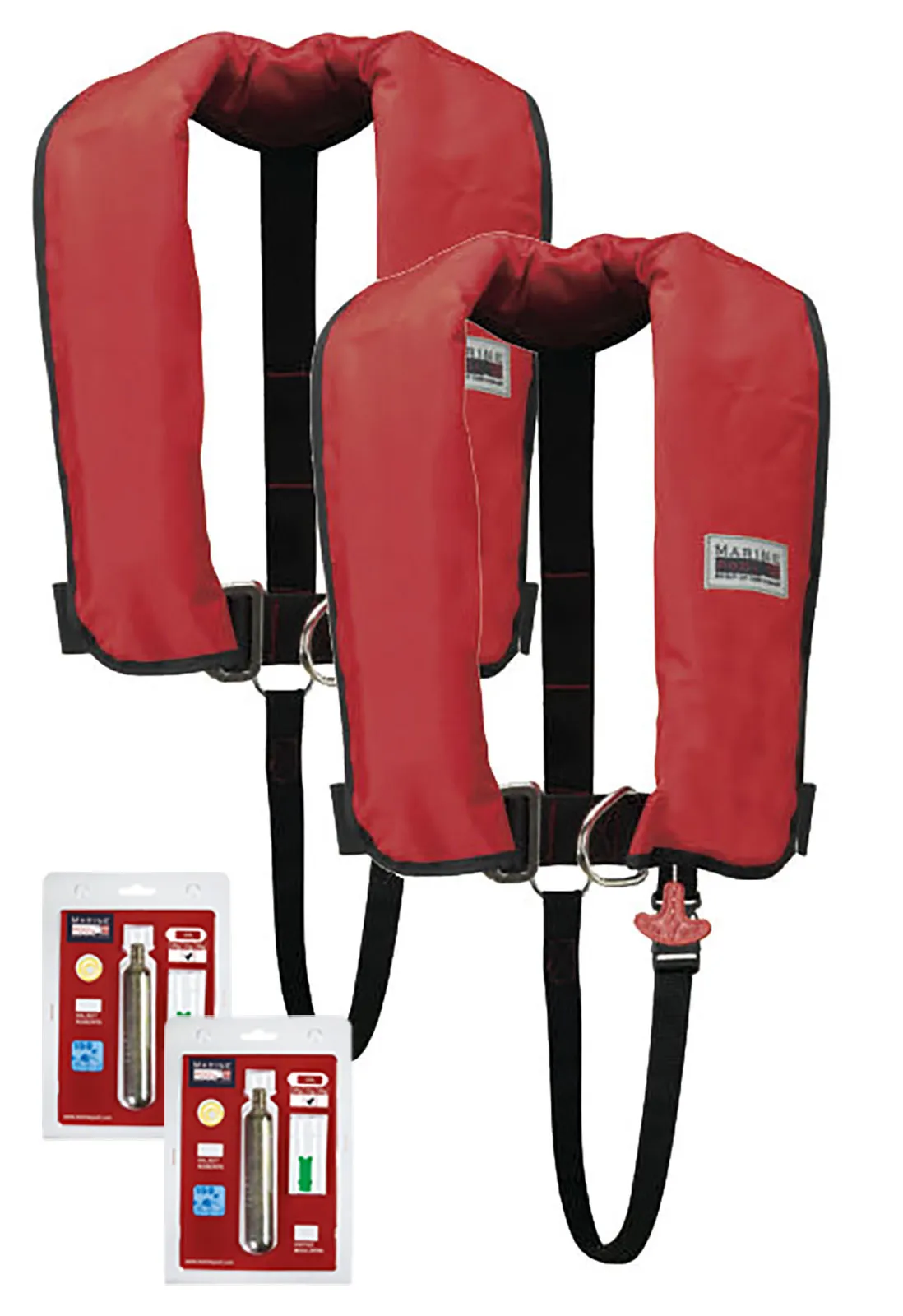 150N Classic ISO Lifejacket LB HR Set with Recharge Kit