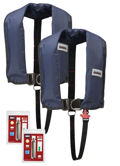 150N Classic ISO Lifejacket LB HR Set with Recharge Kit