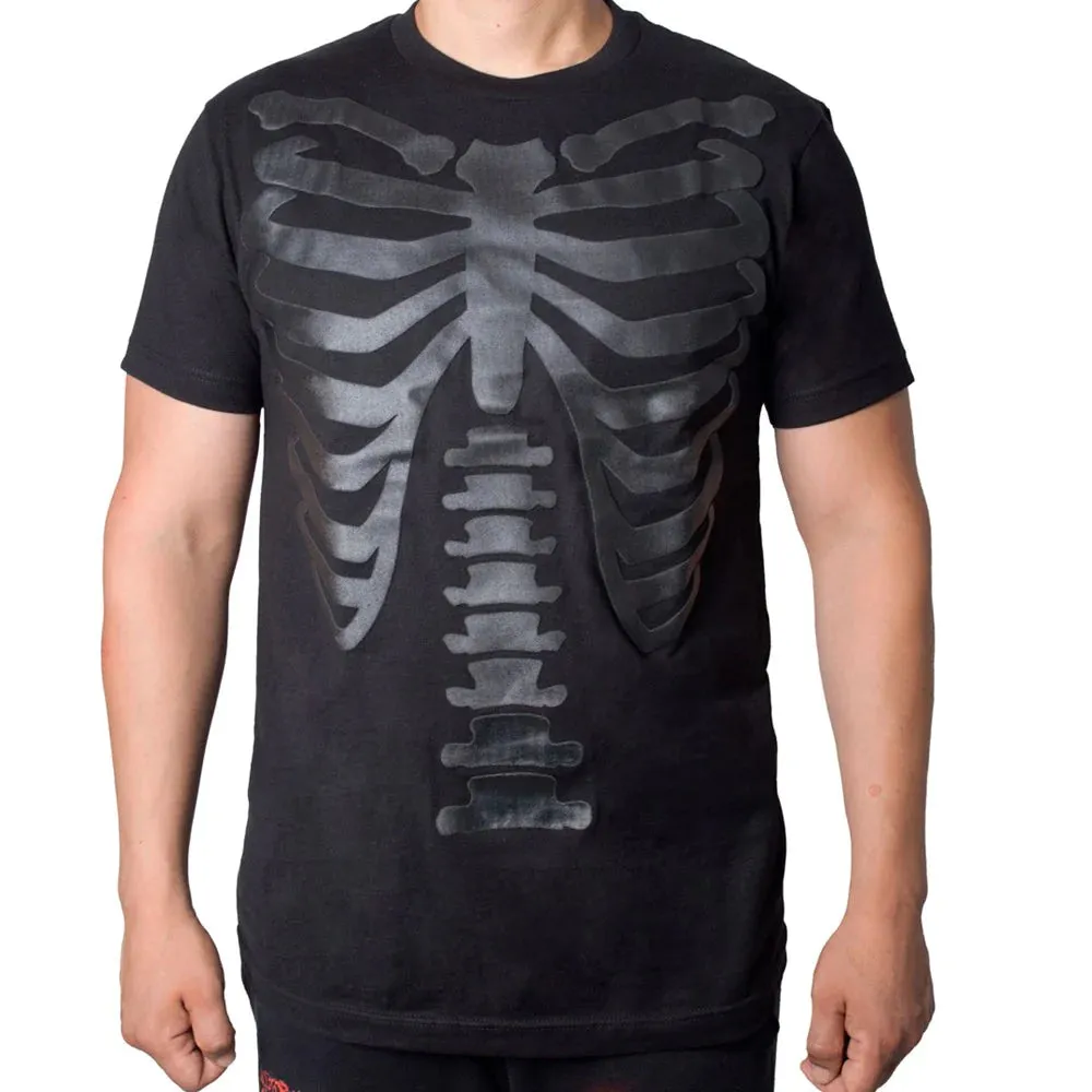 3D Skeleton Ribcage T-Shirt