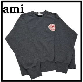 Street Style Logo Designers Unisex AMI PARIS Sweatshirts