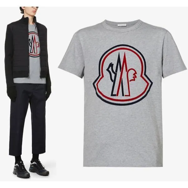 Unisex Street Style Logo T-Shirts by MONCLER