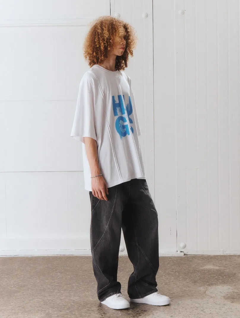 Unisex Street Style Logo T-Shirts with Short Sleeves by ADD SEOUL