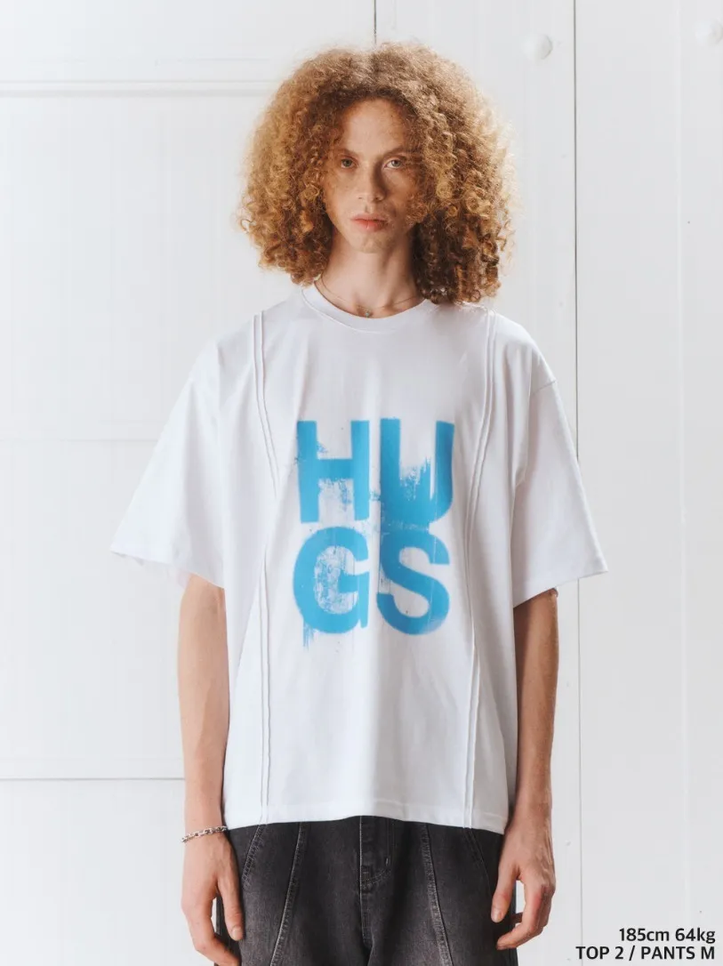 Unisex Street Style Logo T-Shirts with Short Sleeves by ADD SEOUL