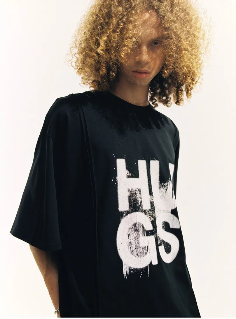 Unisex Street Style Logo T-Shirts with Short Sleeves by ADD SEOUL