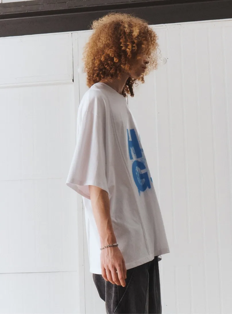 Unisex Street Style Logo T-Shirts with Short Sleeves by ADD SEOUL