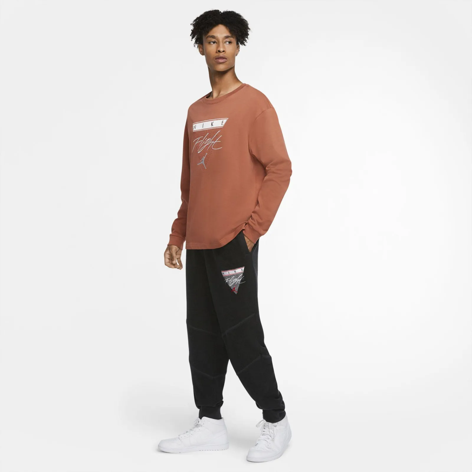 Black Air Jordan Flight Fleece Pants