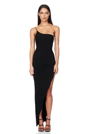 Black Elegant One Shoulder Gown Aria