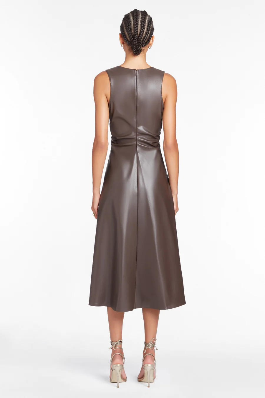 Faux Leather Sabal Dress by Amanda Uprichard