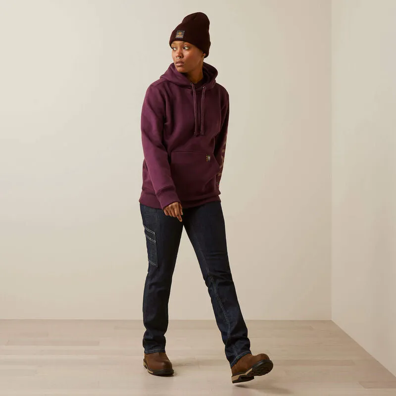 Fashionable Purple Rebar Graphic Hoodie by Ariat