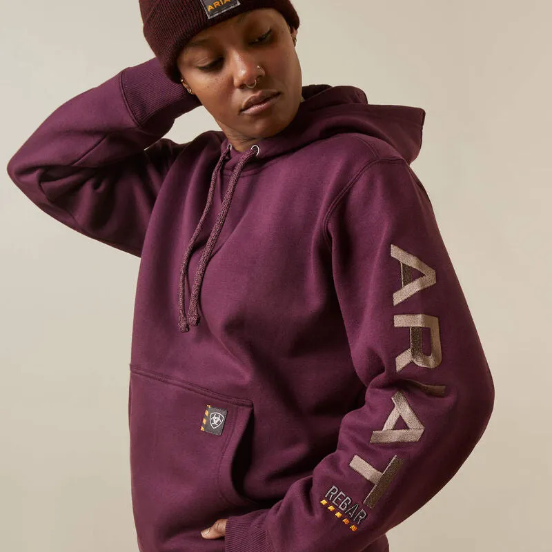 Fashionable Purple Rebar Graphic Hoodie by Ariat