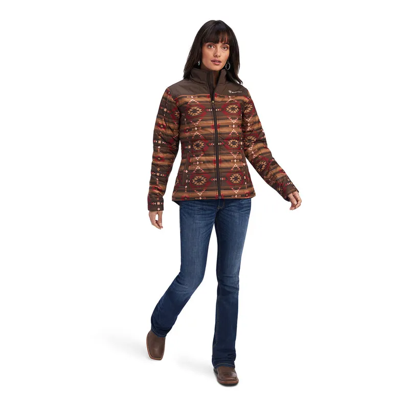 Women's Ariat Canyonlands Print Brown Insulated Jacket