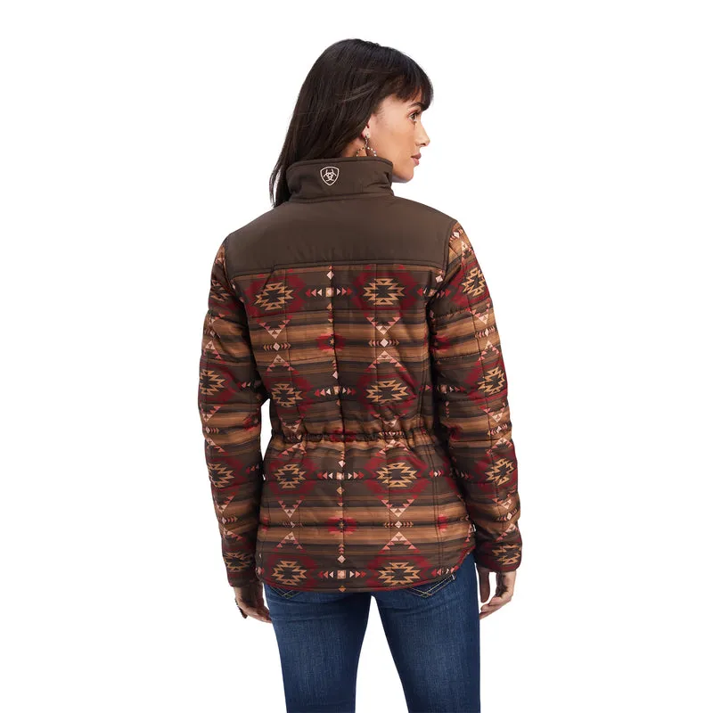 Women's Ariat Canyonlands Print Brown Insulated Jacket