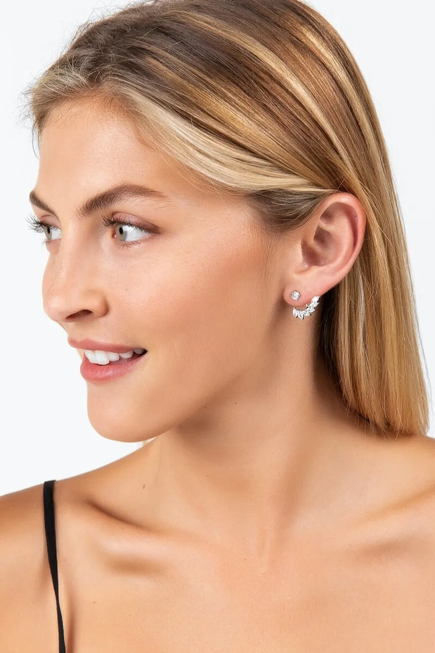 Simple CZ Ear Jackets