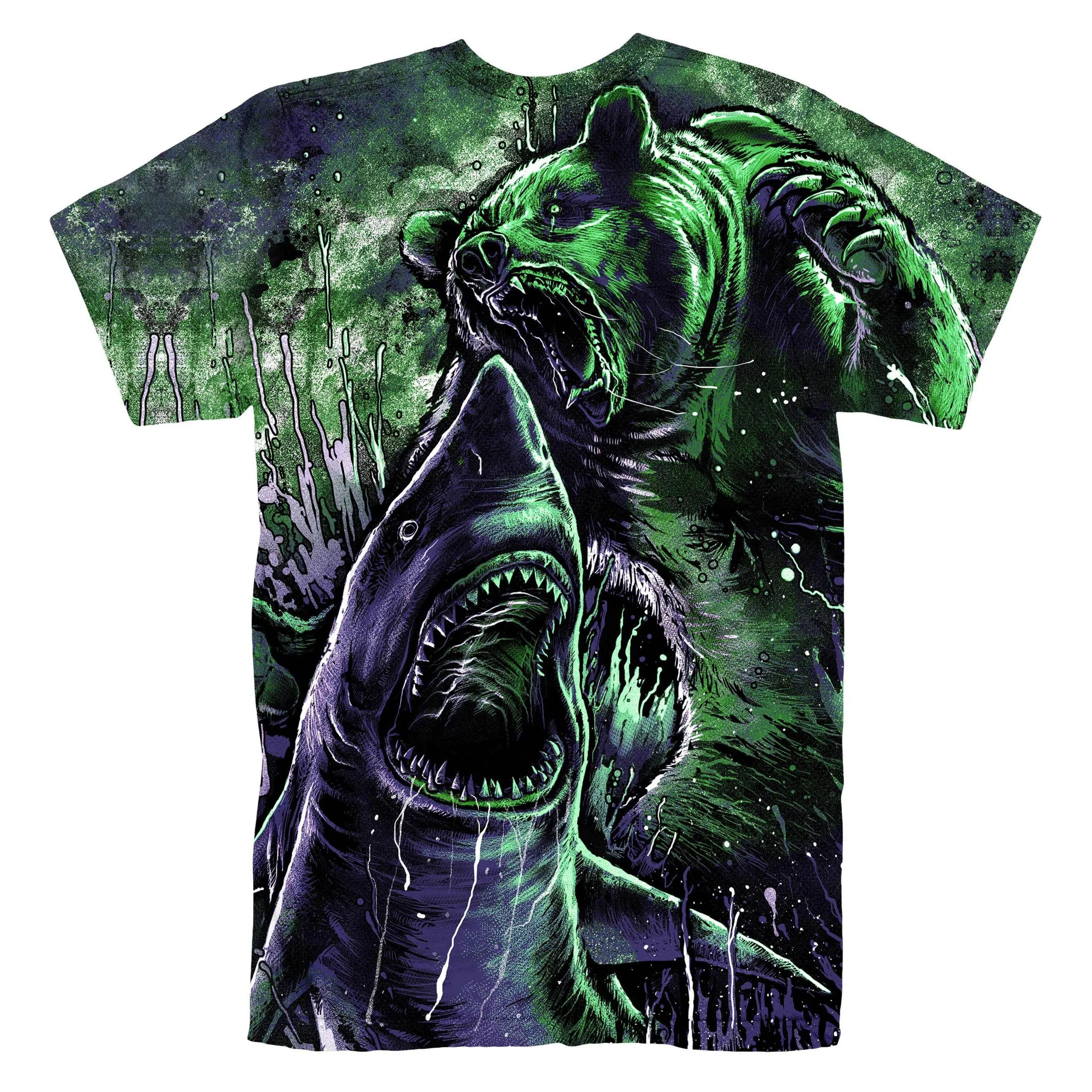 BEAR VS SHARK ZOMBIE EDITION T-Shirt