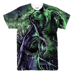 BEAR VS SHARK ZOMBIE EDITION T-Shirt