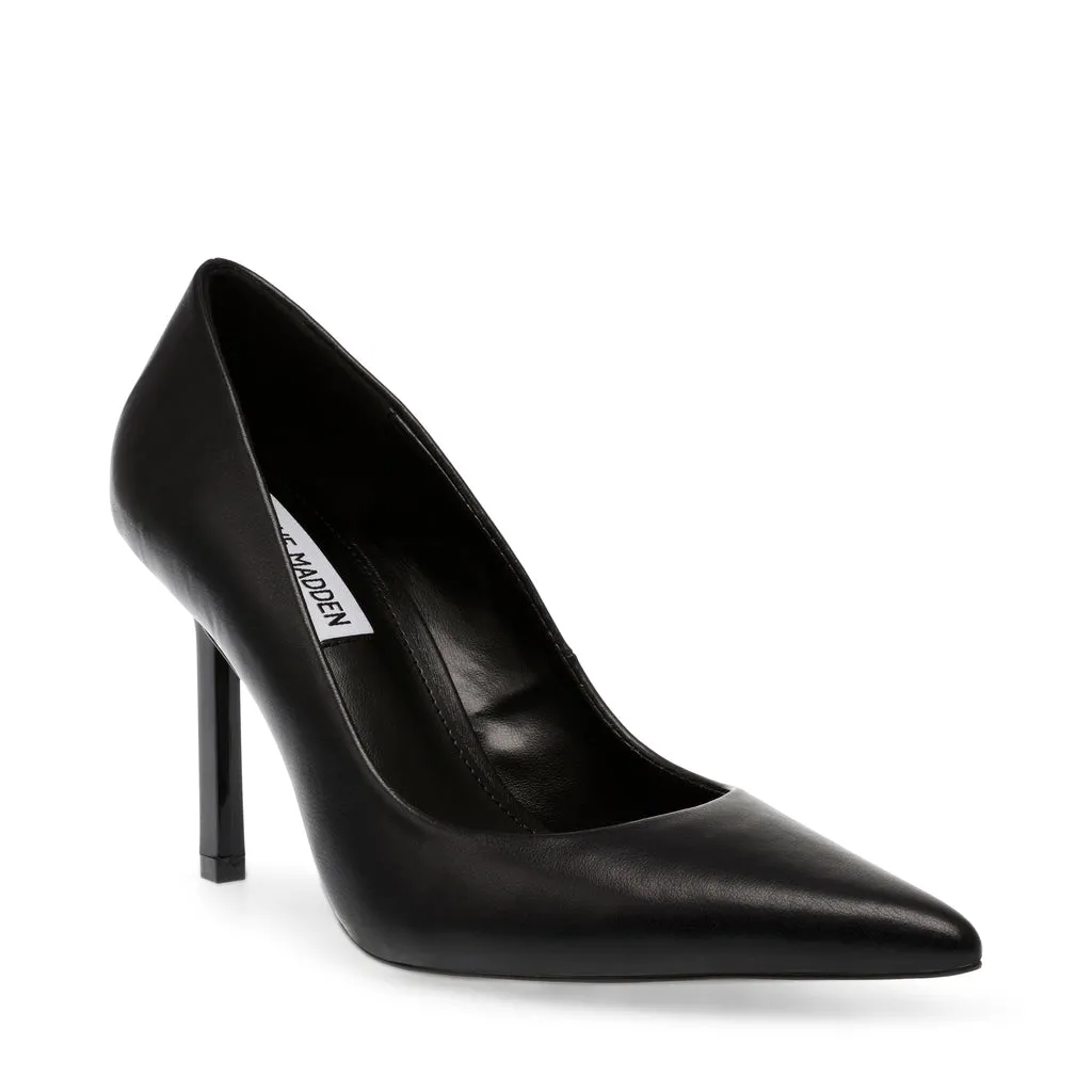 Black Leather Classie Pump