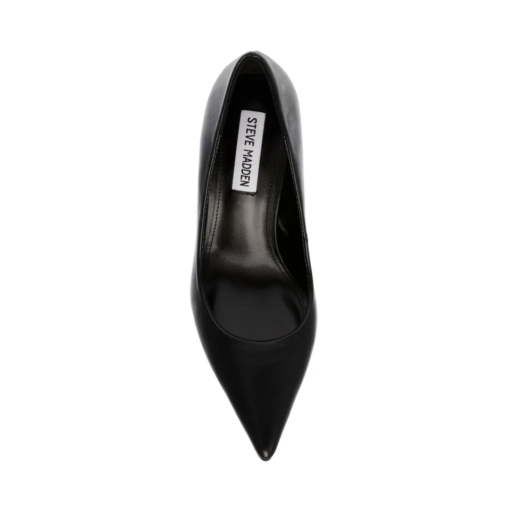 Black Leather Classie Pump