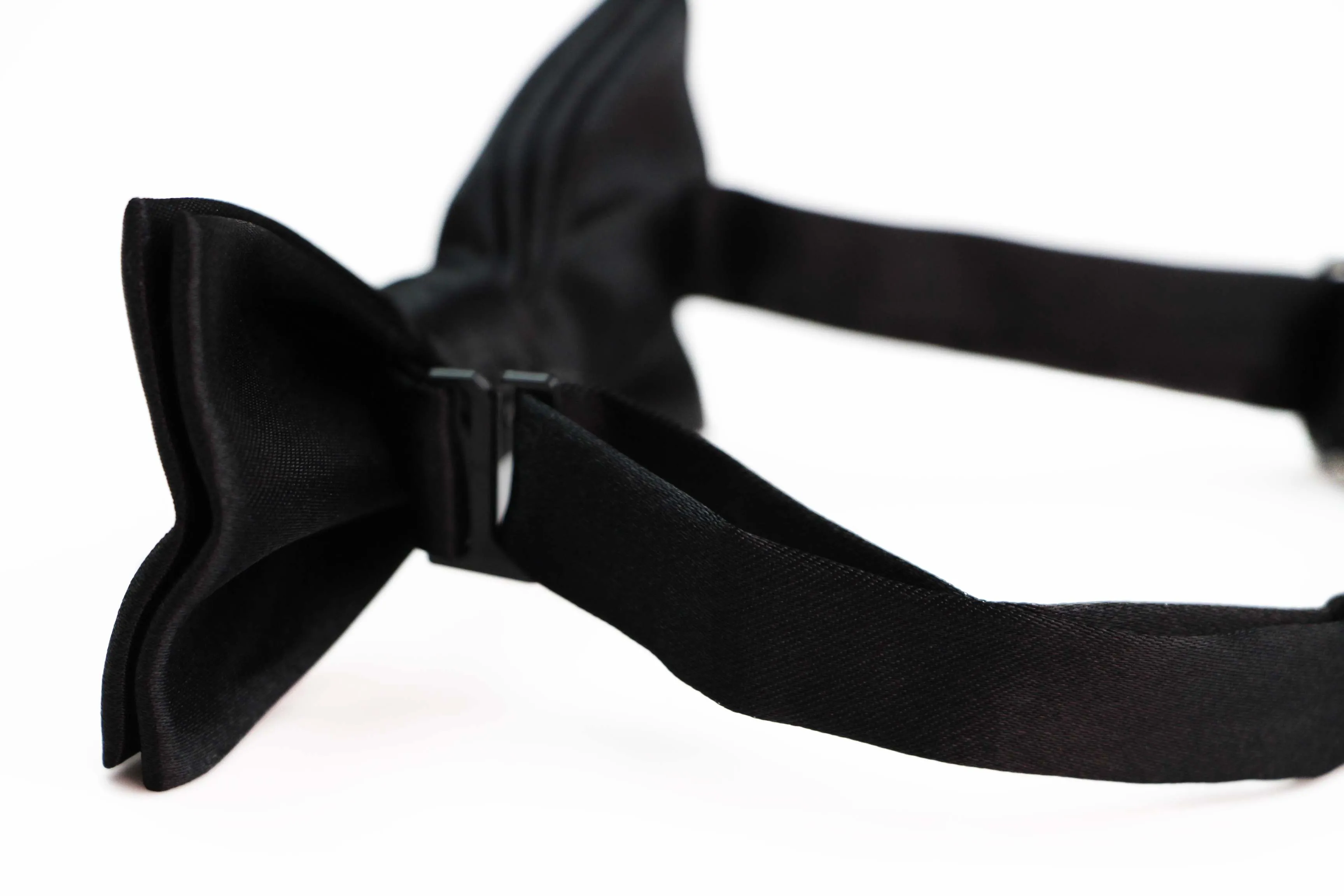 Black Plain Bow Tie