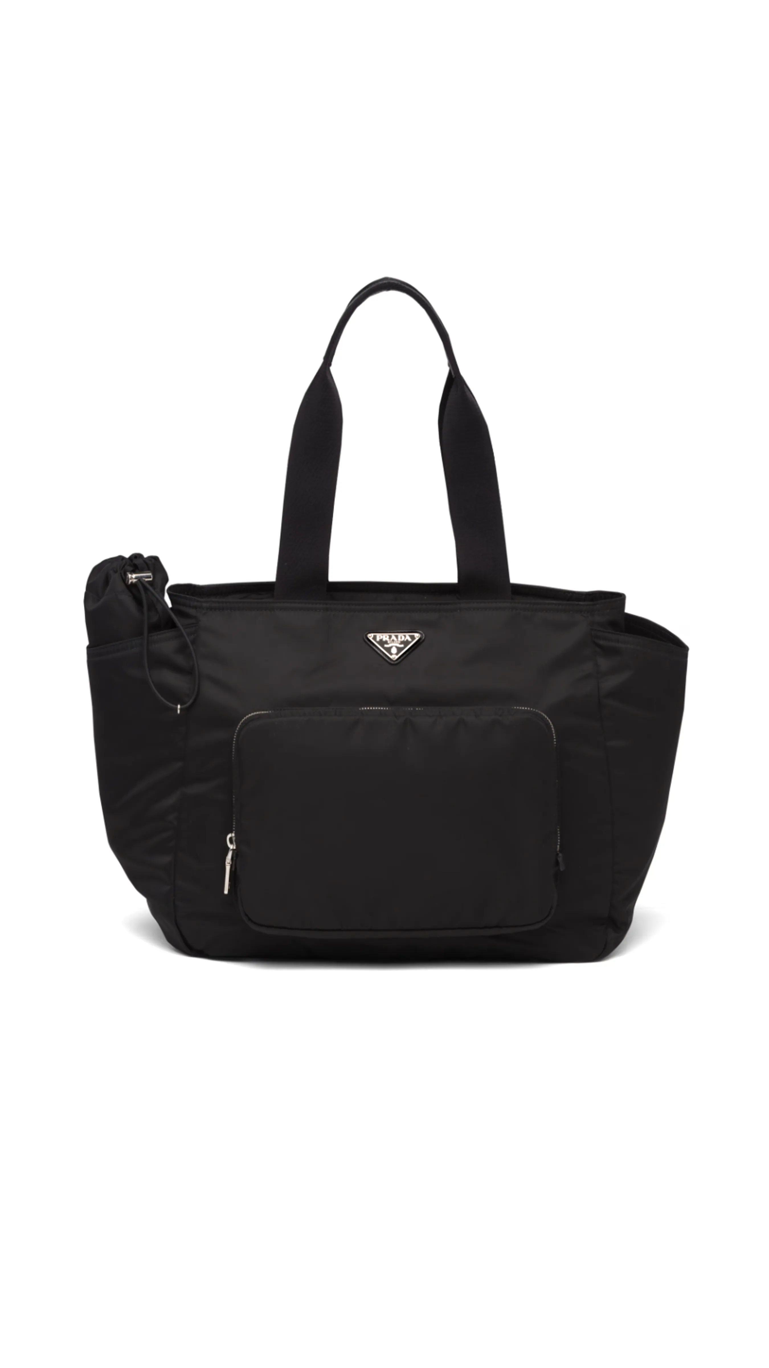 Re-Nylon Black Baby Diaper Bag