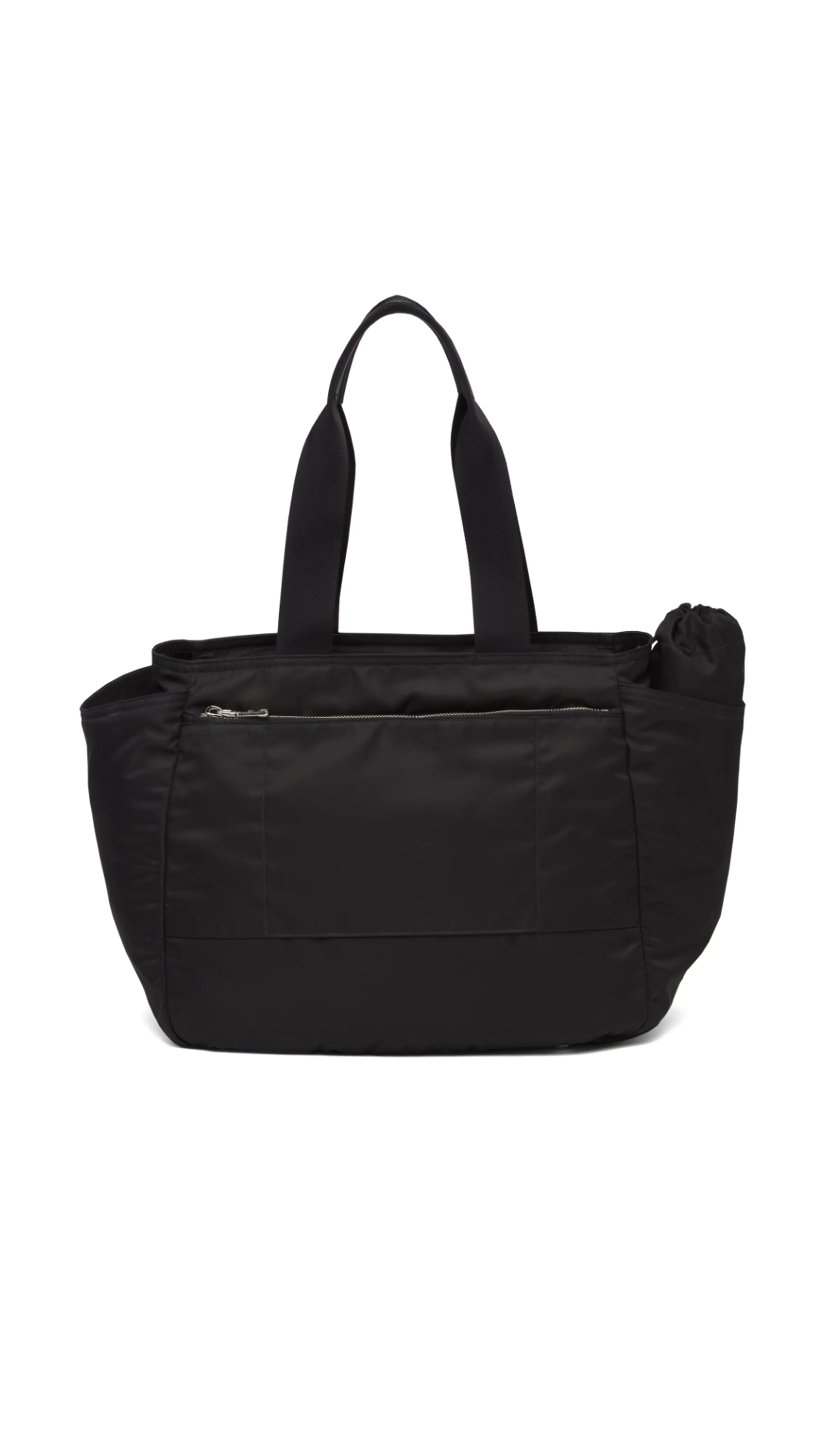 Re-Nylon Black Baby Diaper Bag