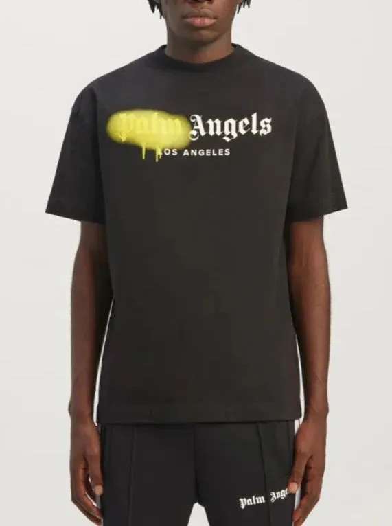 Black Sprayed Los Angeles PALM ANGELS T-shirt