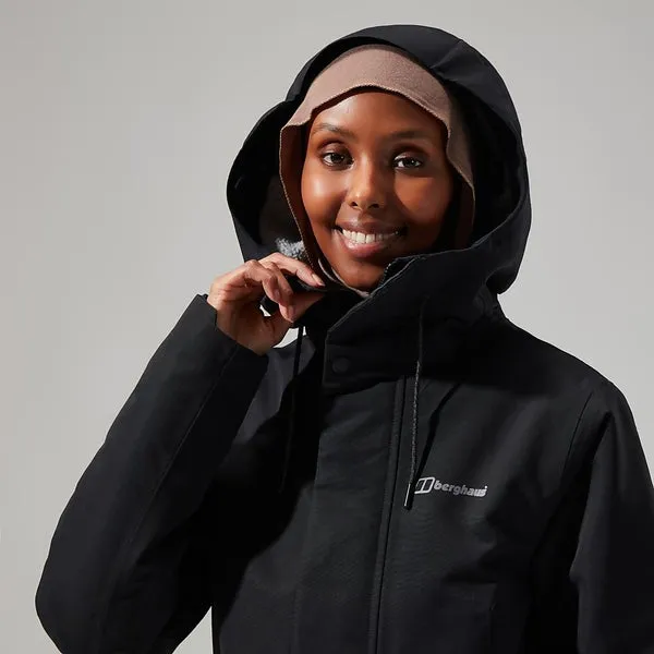 Foxghyll Hooded Parka for Women in Black/Grey