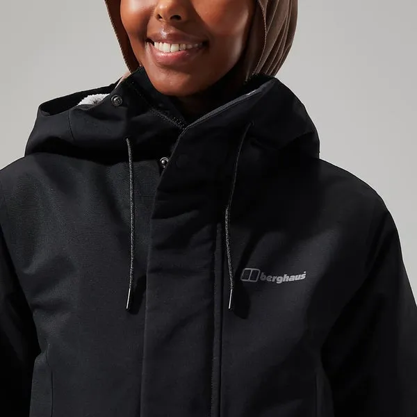 Foxghyll Hooded Parka for Women in Black/Grey