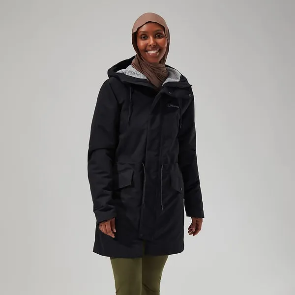 Foxghyll Hooded Parka for Women in Black/Grey