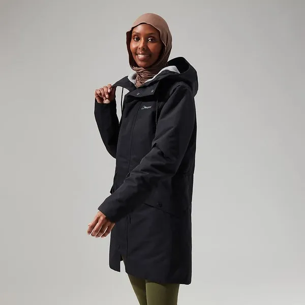 Foxghyll Hooded Parka for Women in Black/Grey