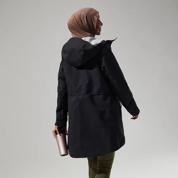 Foxghyll Hooded Parka for Women in Black/Grey