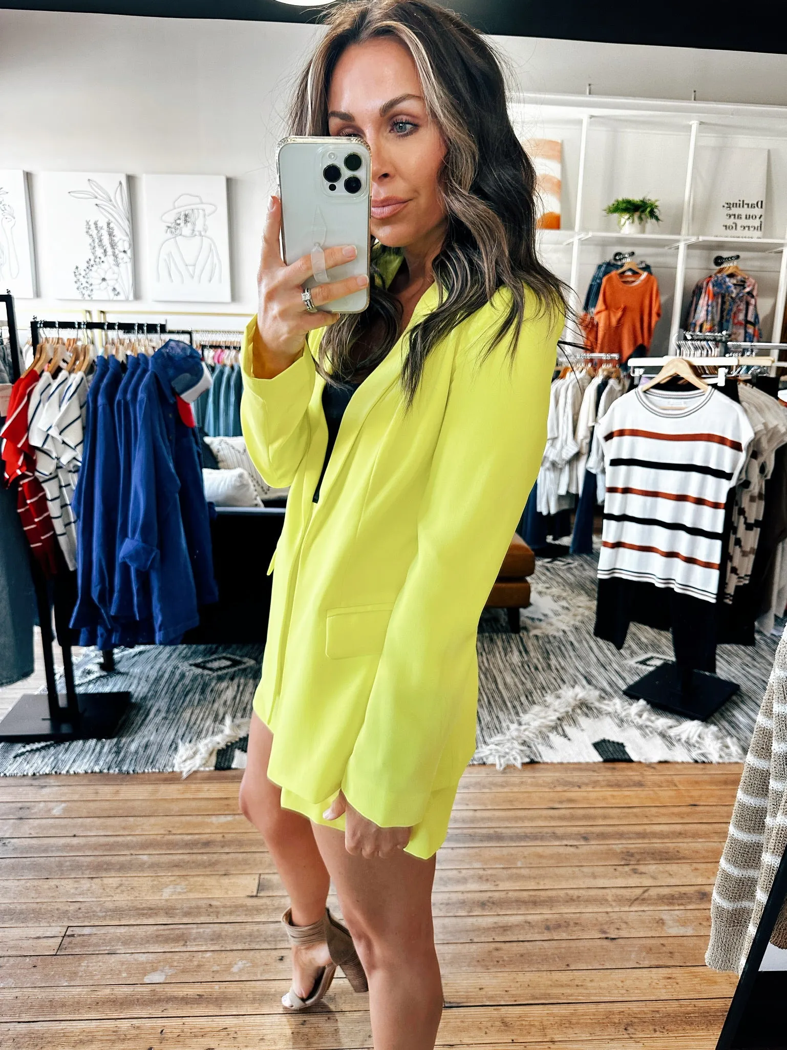 bright yellow blazer