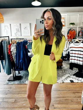 bright yellow blazer