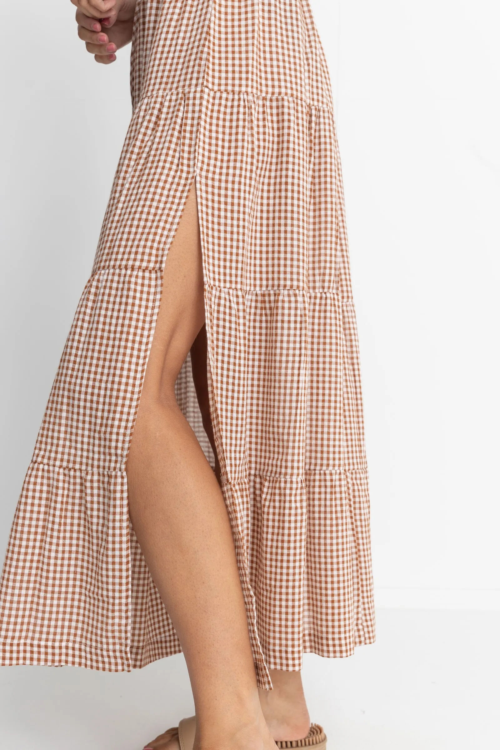 Checkered Maxi Skirt