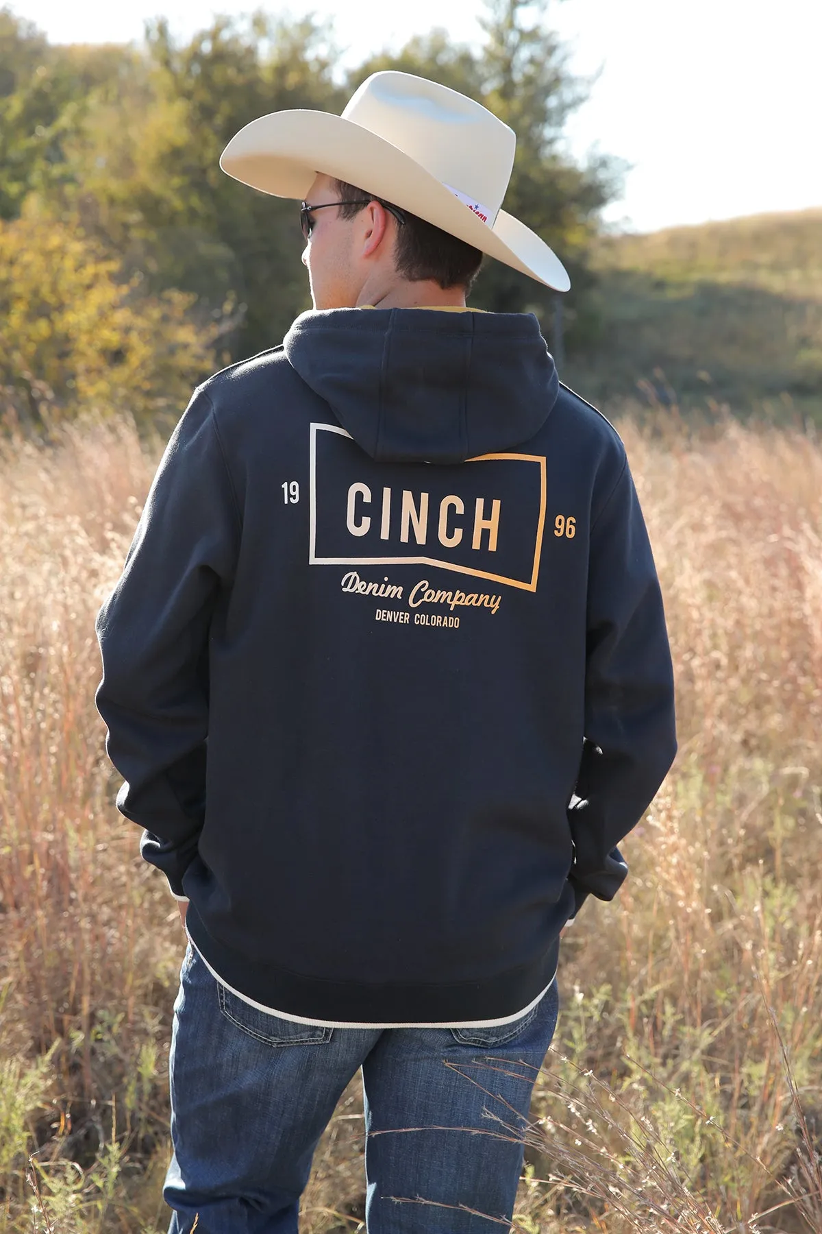 Navy Men's Hoodie by Cinch