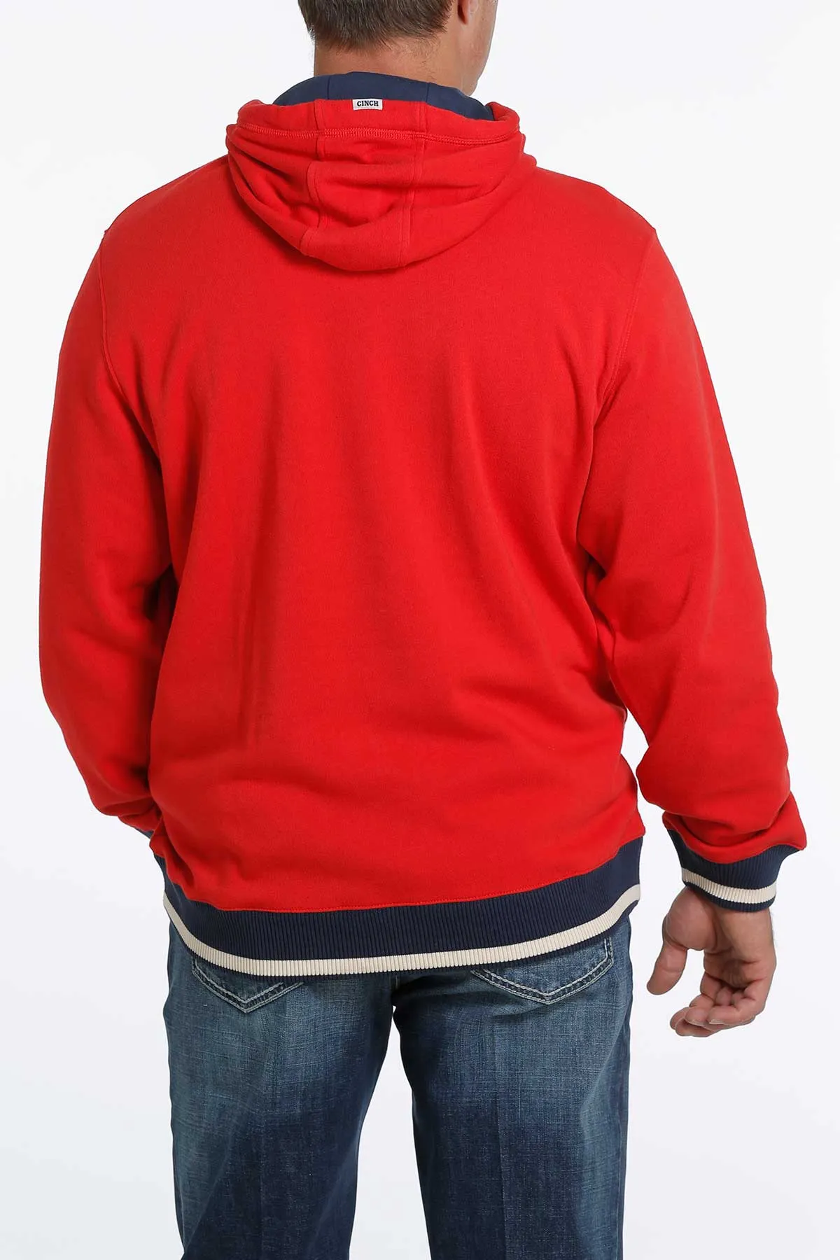 Red Men's Hoodie by Cinch