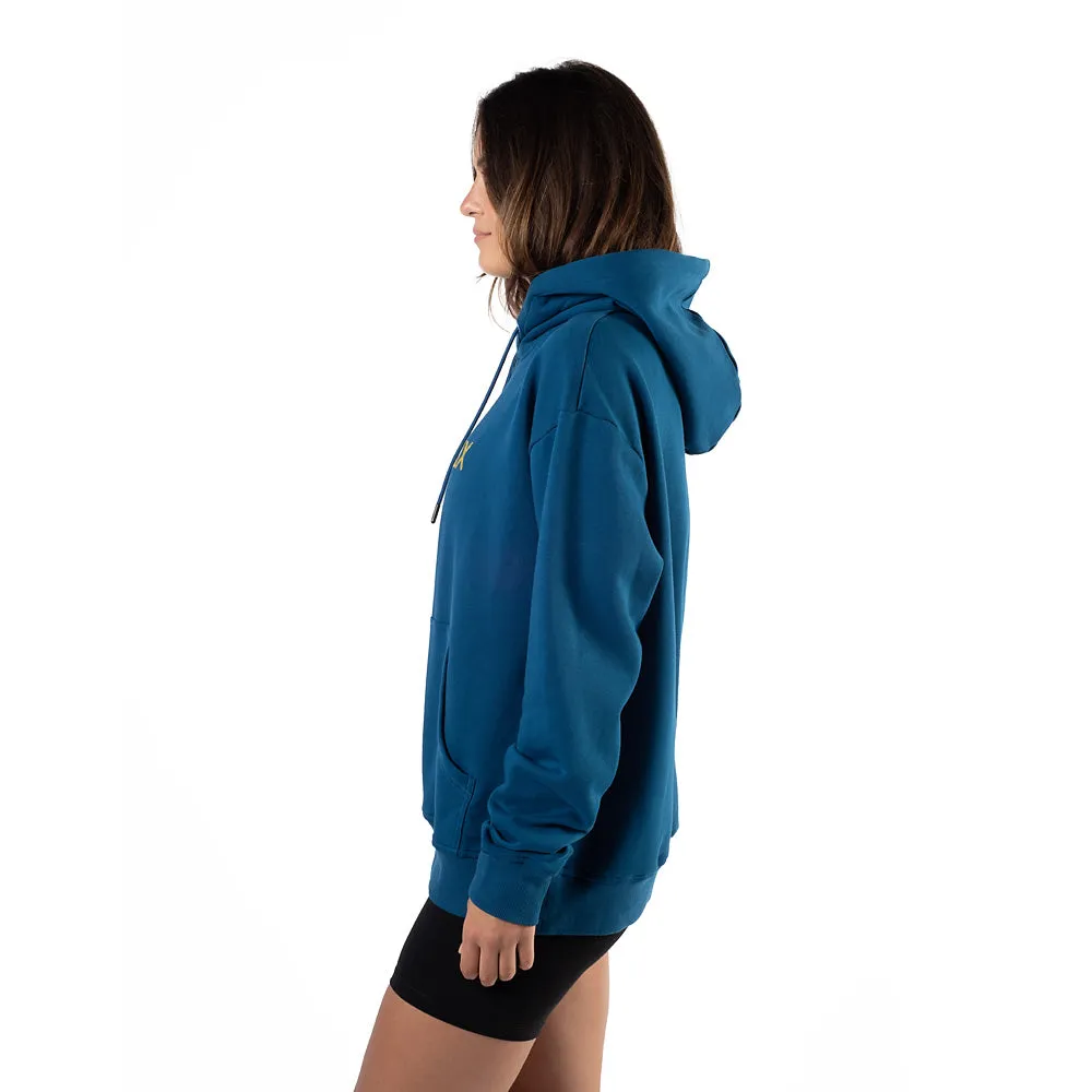 Navy Fleece Pullover in Color Blast