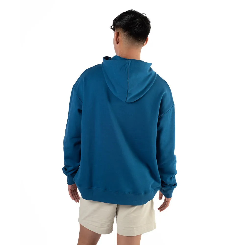 Navy Fleece Pullover in Color Blast