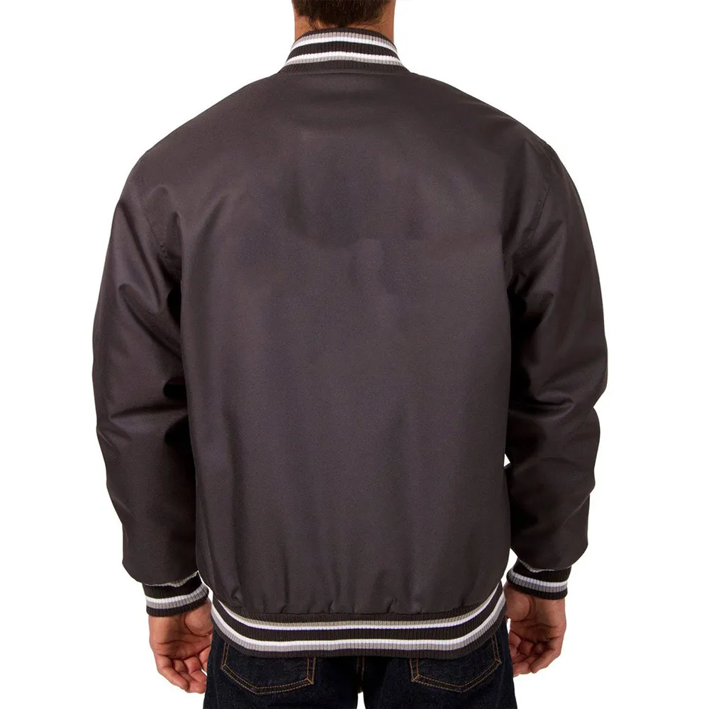 Men's Gray Poly Twill Jacket