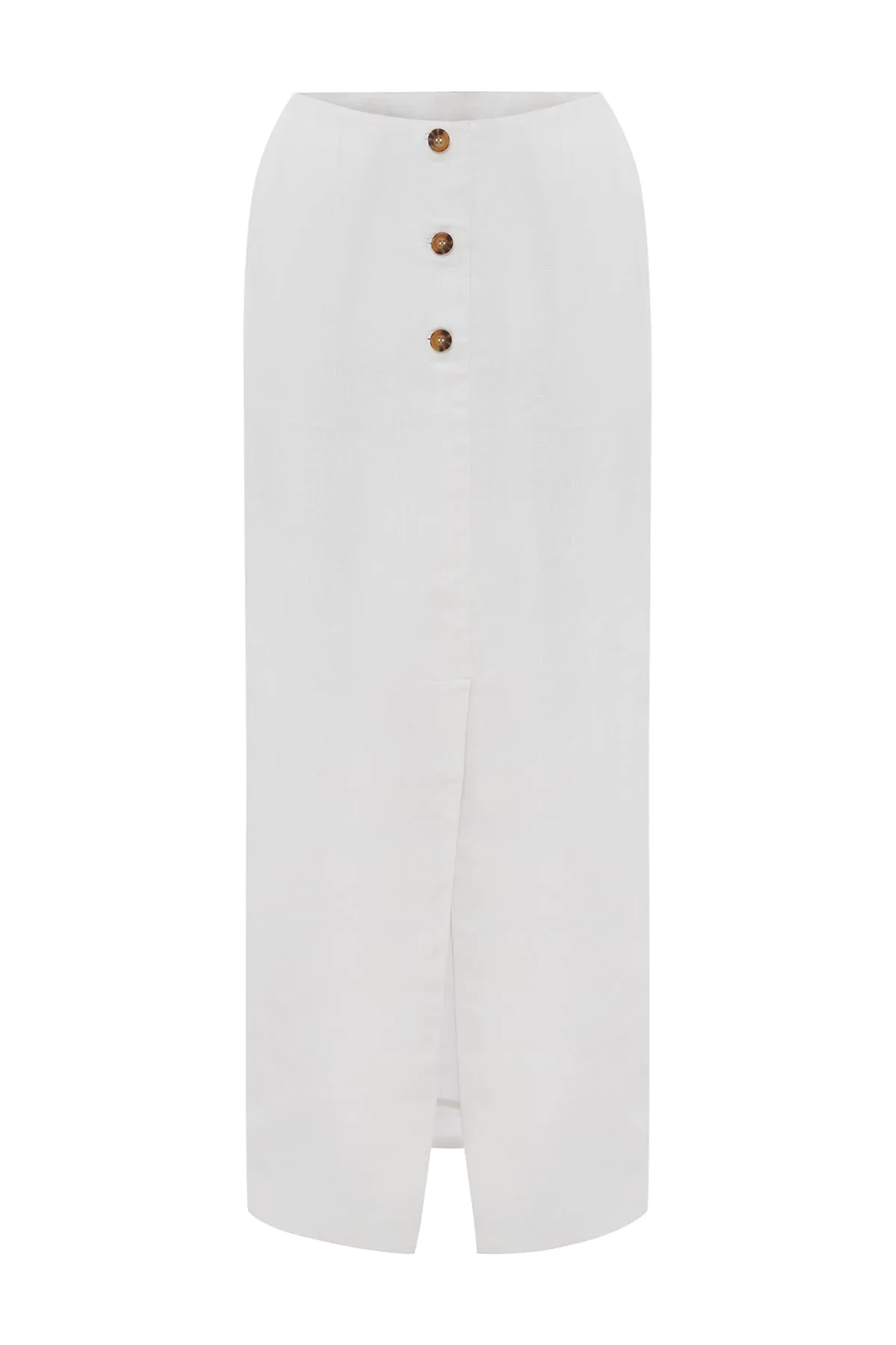 IVORY GIGI COLUMN SKIRT