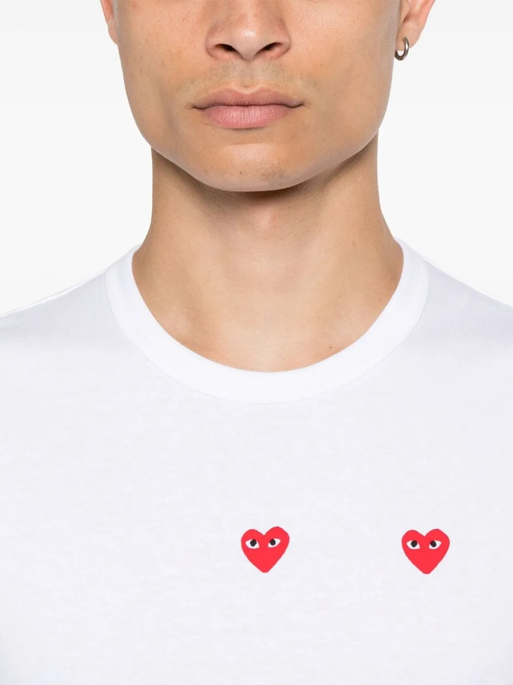 Comme Des Garcons White T-shirts Polos