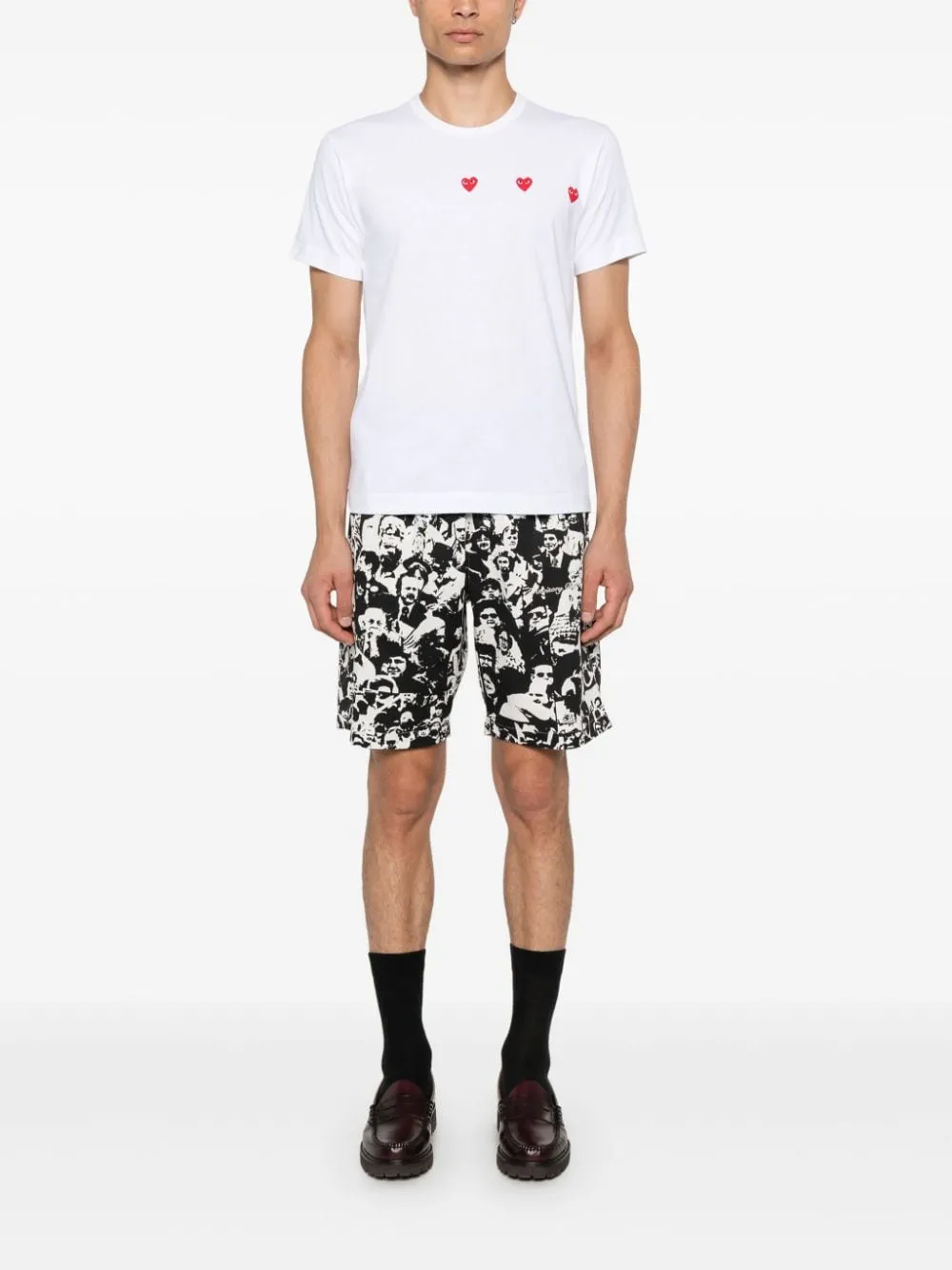 Comme Des Garcons White T-shirts Polos