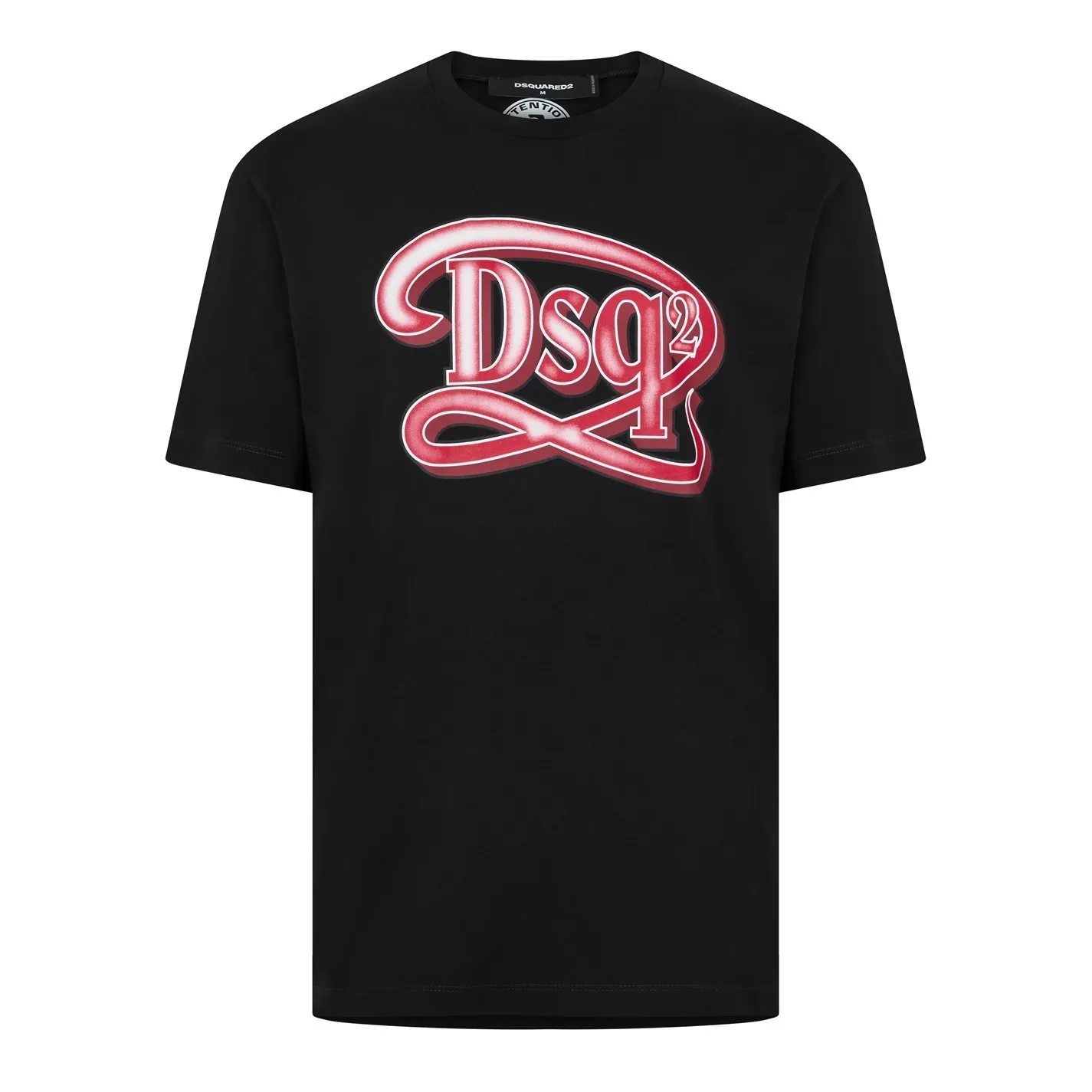 Luxurious D SQUARED2 Bridal Logo Cotton T-Shirts