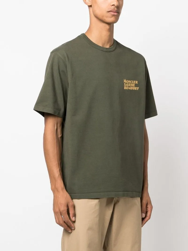 Collaboration Plain Cotton Short Sleeves Logo