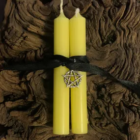 Set of Mini Yellow Chime Candles