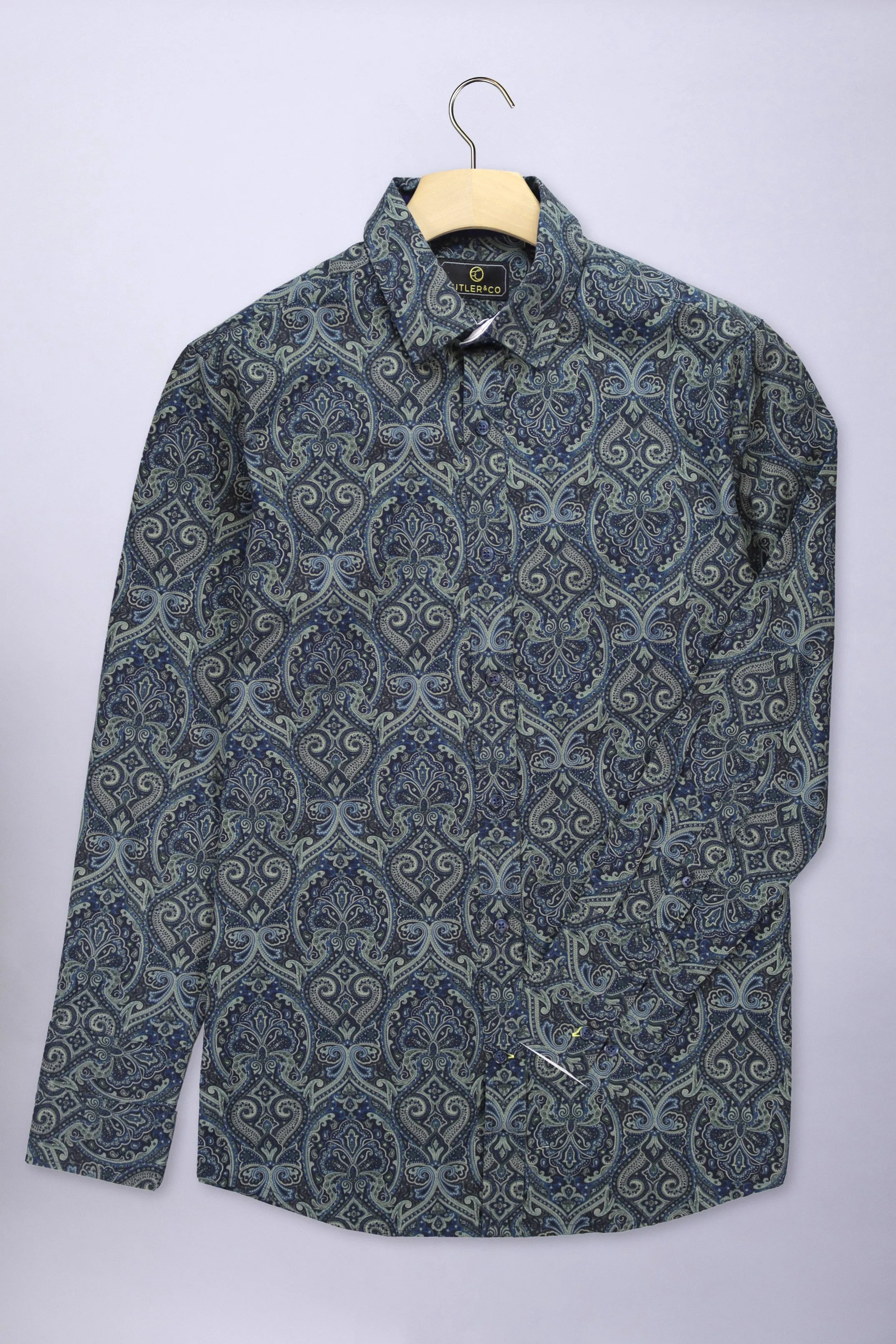 Thunderstorm Paisley Blake Shirt by Cutler & Co