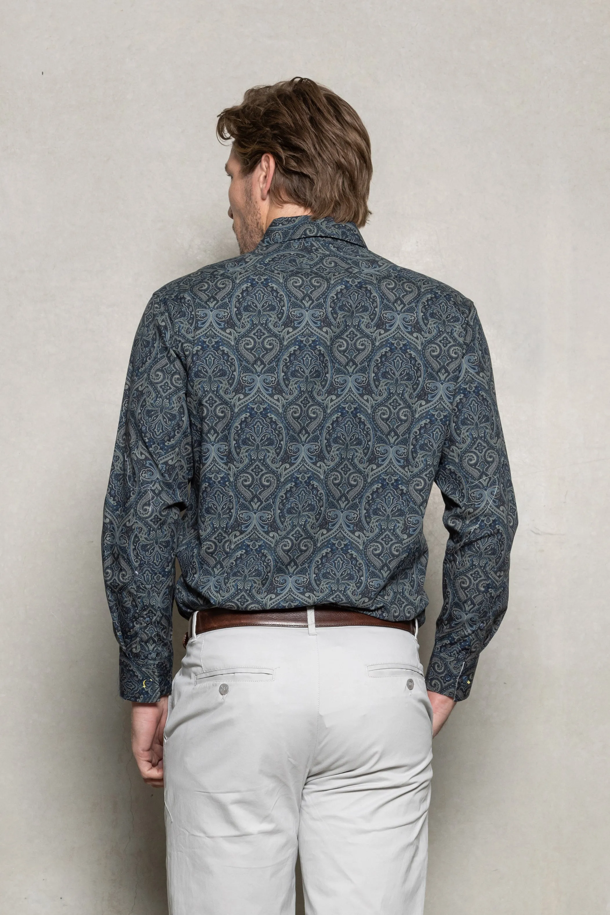 Thunderstorm Paisley Blake Shirt by Cutler & Co