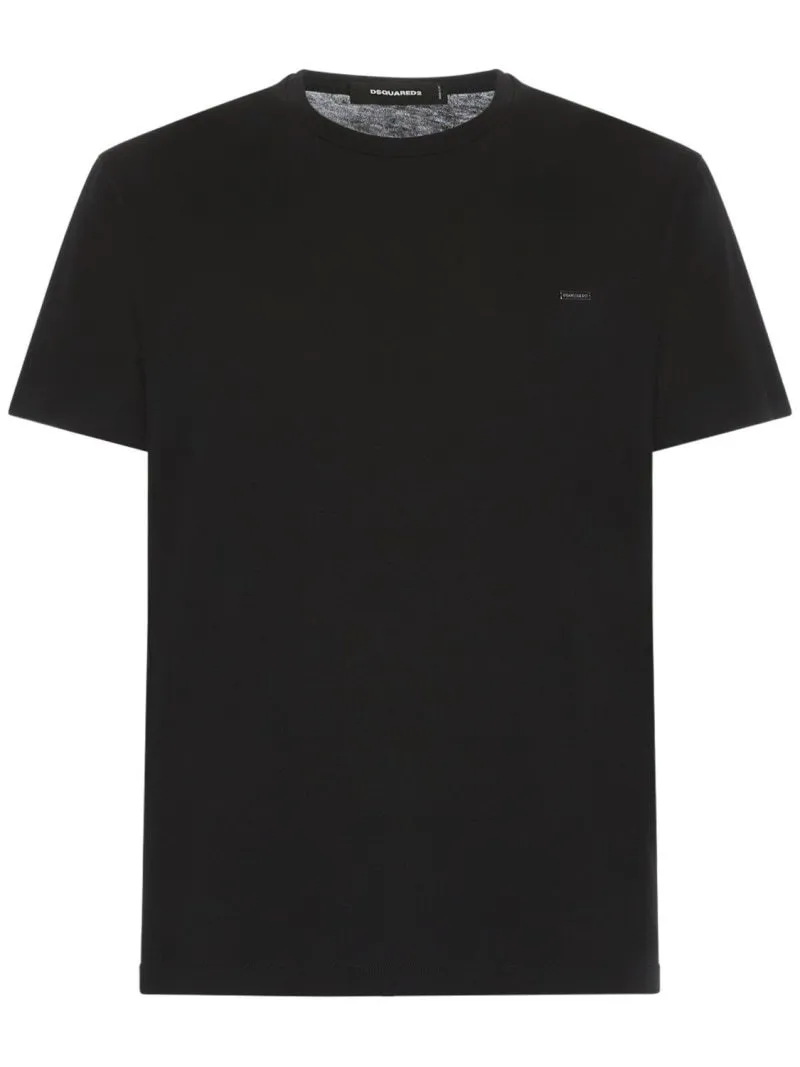 Cotton Luxury T-Shirts with Short Sleeves Logo by D SQUARED2