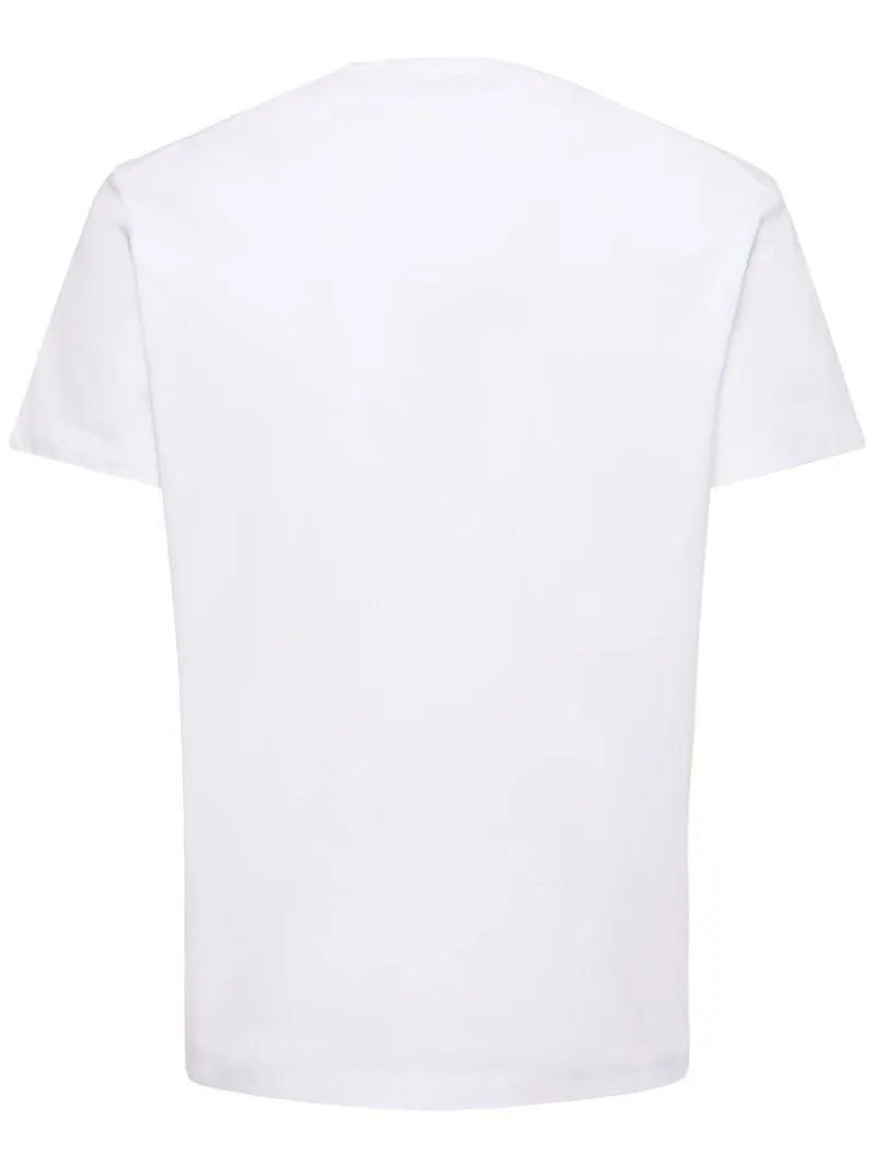 Cotton Luxury T-Shirts with Short Sleeves Logo by D SQUARED2