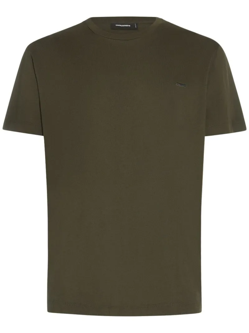 Cotton Luxury T-Shirts with Short Sleeves Logo by D SQUARED2