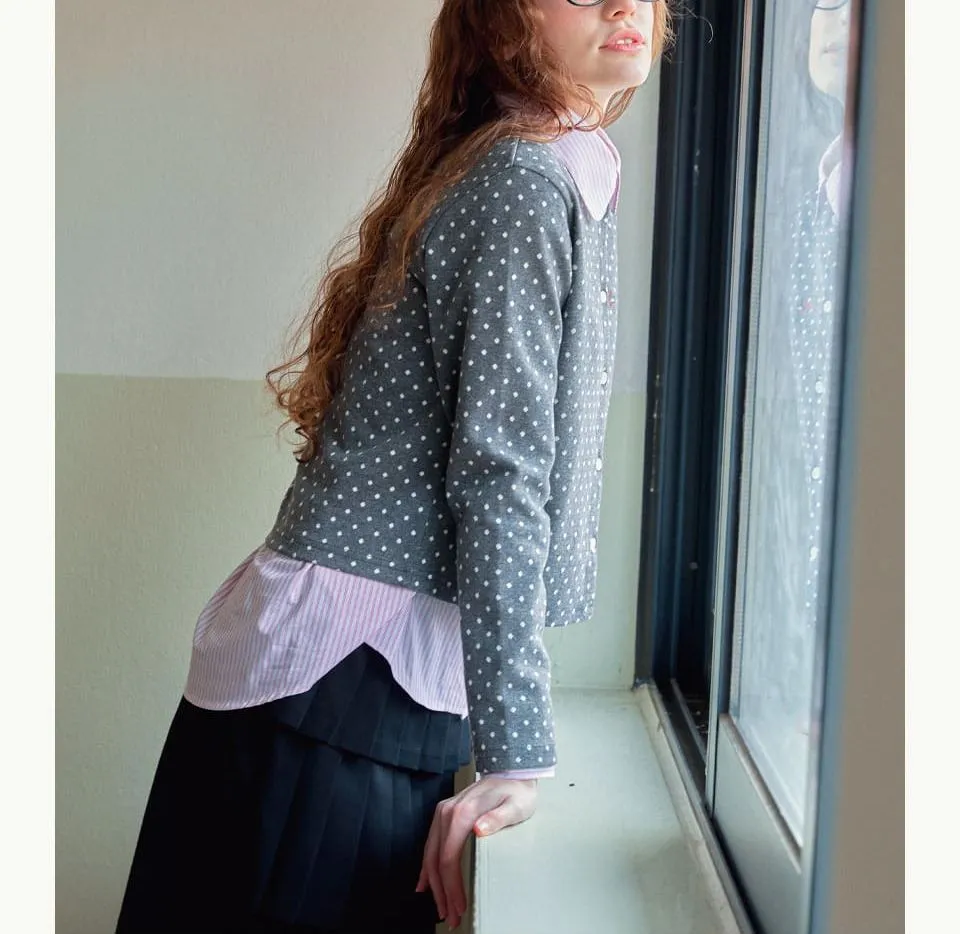 Dots Casual Style Street Style Long Sleeves Elegant Style